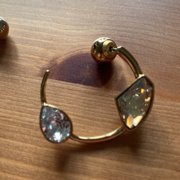 Swarovski Atelier Gold Hoops - Picture 5 of 7